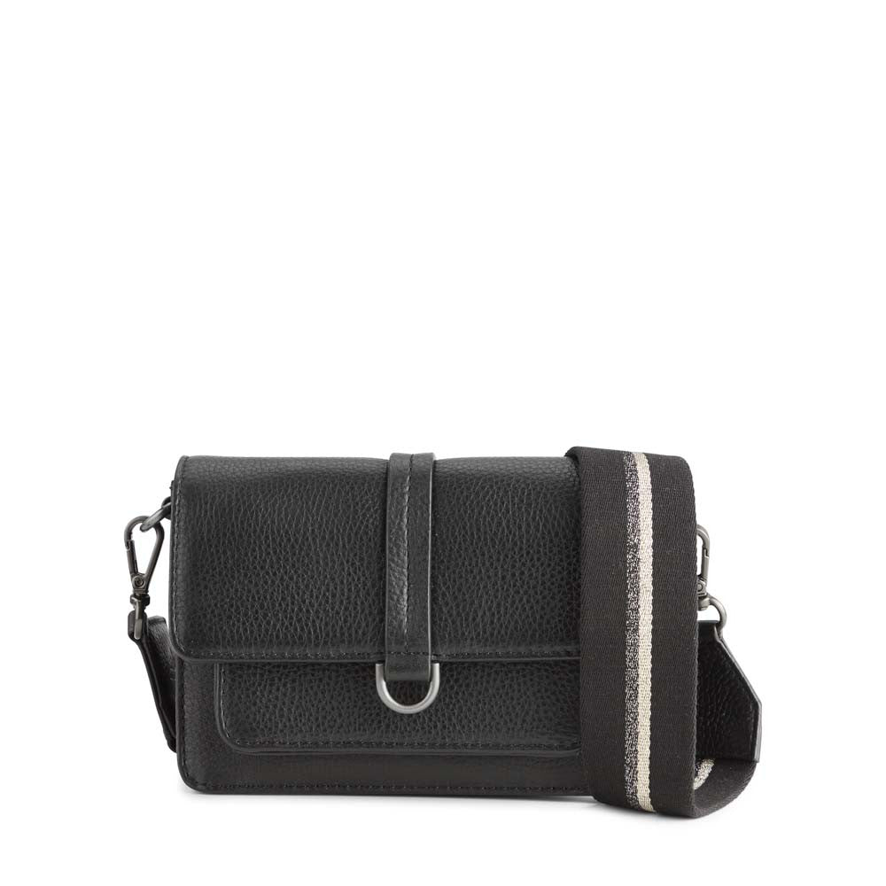 Markberg Milena Crossbody Bag Grain Black w/Black+Gold+Gunmetal - bagsandluggage.no