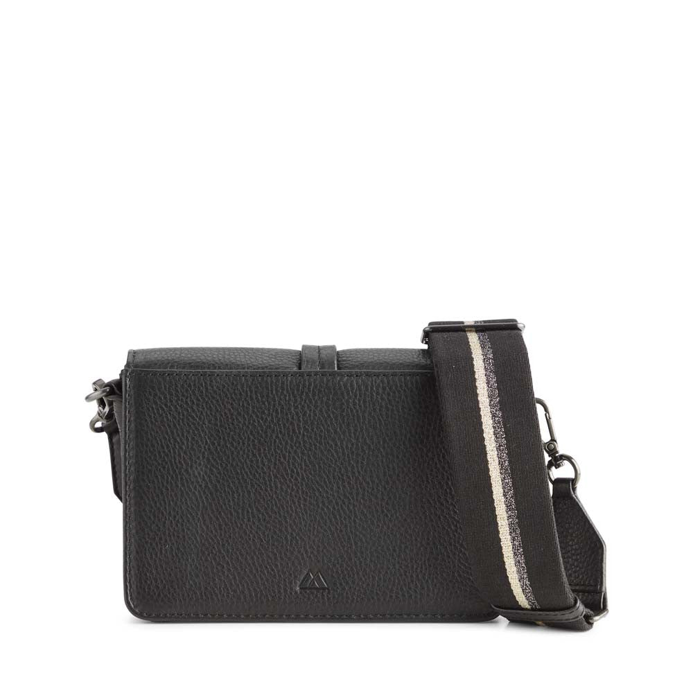Markberg Milena Crossbody Bag Grain Black w/Black+Gold+Gunmetal - bagsandluggage.no