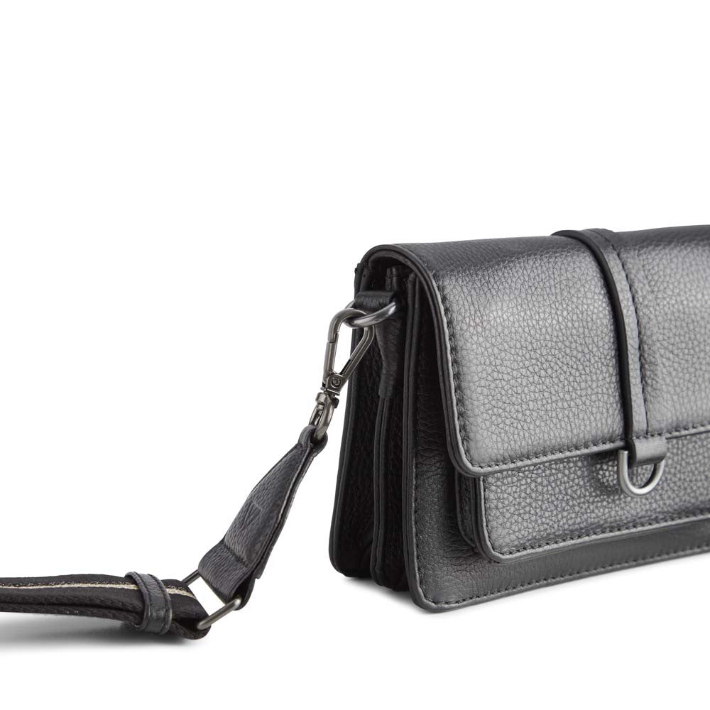 Markberg Milena Crossbody Bag Grain Black w/Black+Gold+Gunmetal - bagsandluggage.no