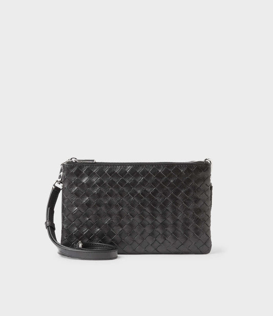 SADDLER ALONA BRAIDED BAG SMALL BLACK
