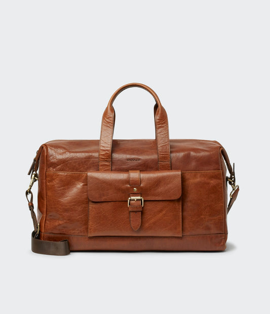 Saddler Charles Weekend Bag Midbrown - bagsandluggage.no