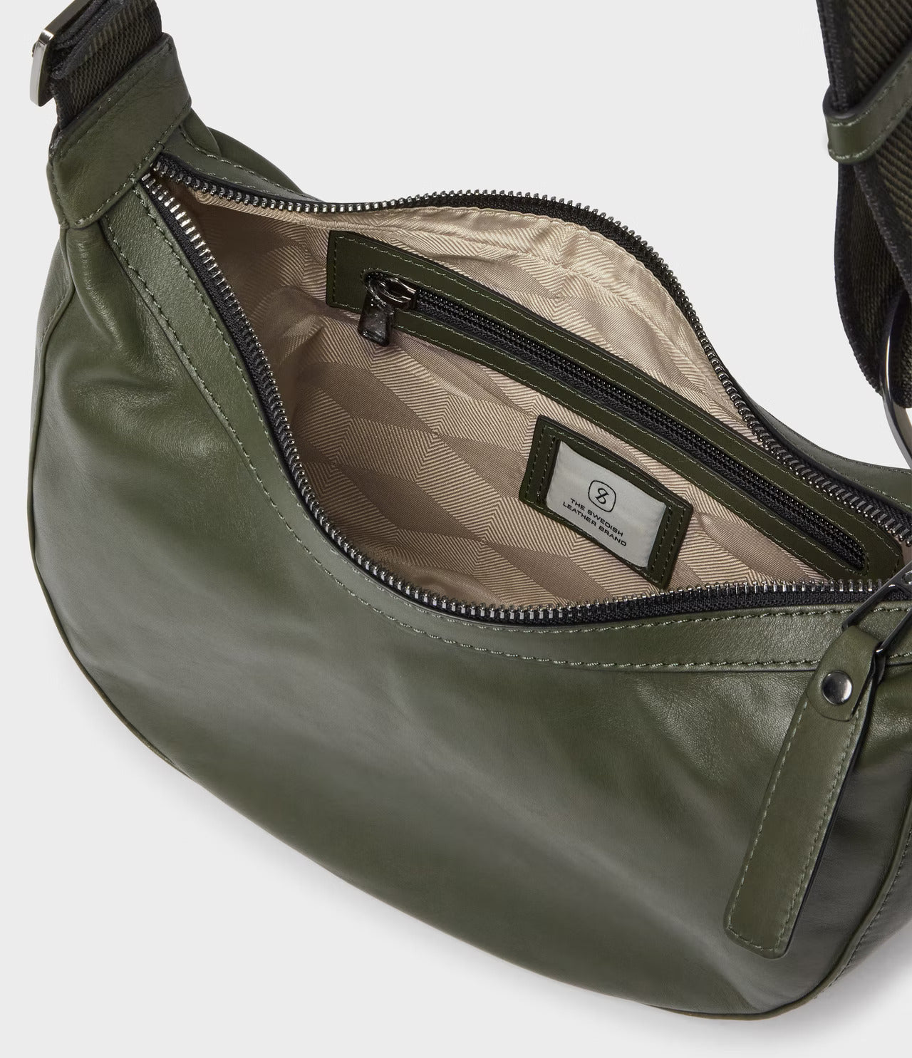 SADDLER Eloise Shoulder Bag Olive - bagsandluggage.no