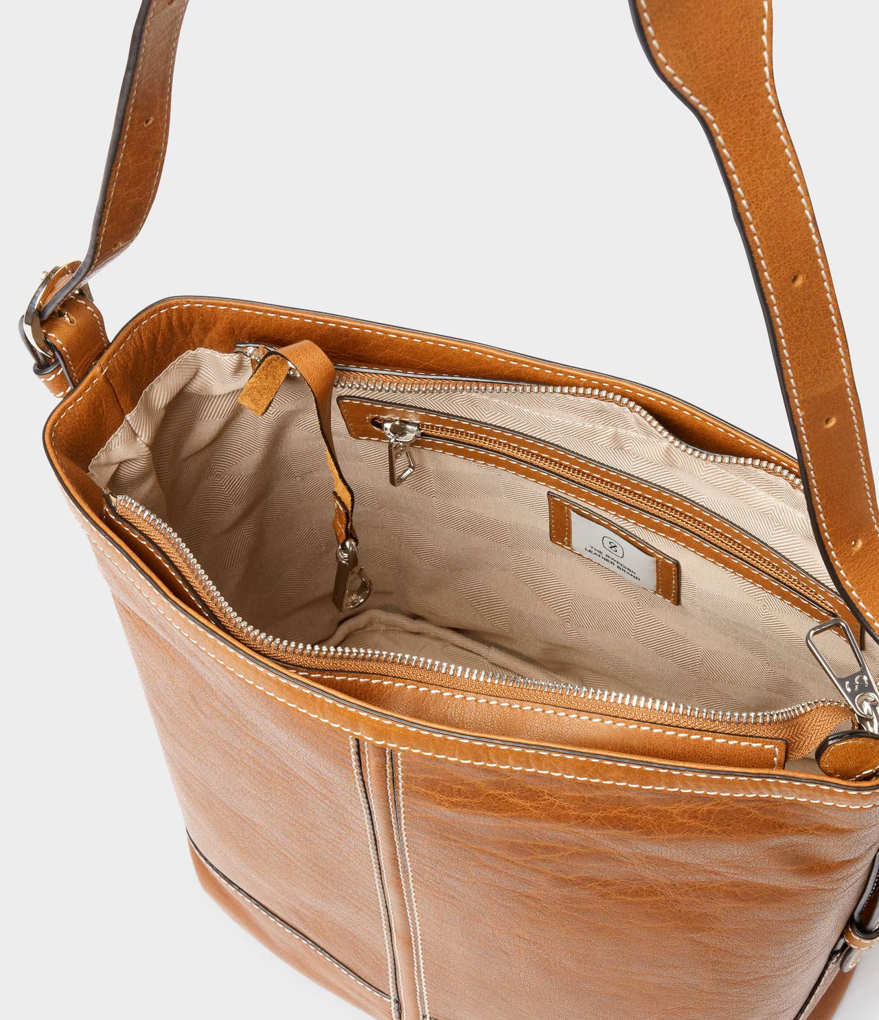 SADDLER Gloria Shoulder Bag Tan - bagsandluggage.no