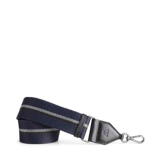 Markberg Finley Guitar Strap Black w/Navy+Black+Gunmetal - bagsandluggage.no