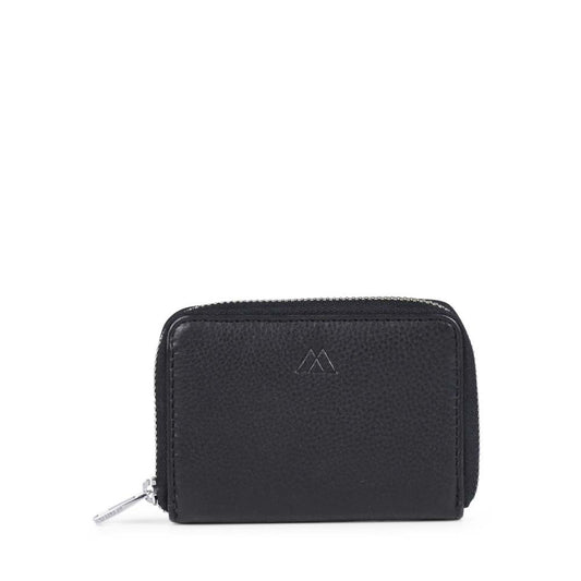 Black Markberg Selma Wallet Grain Black Lommebok