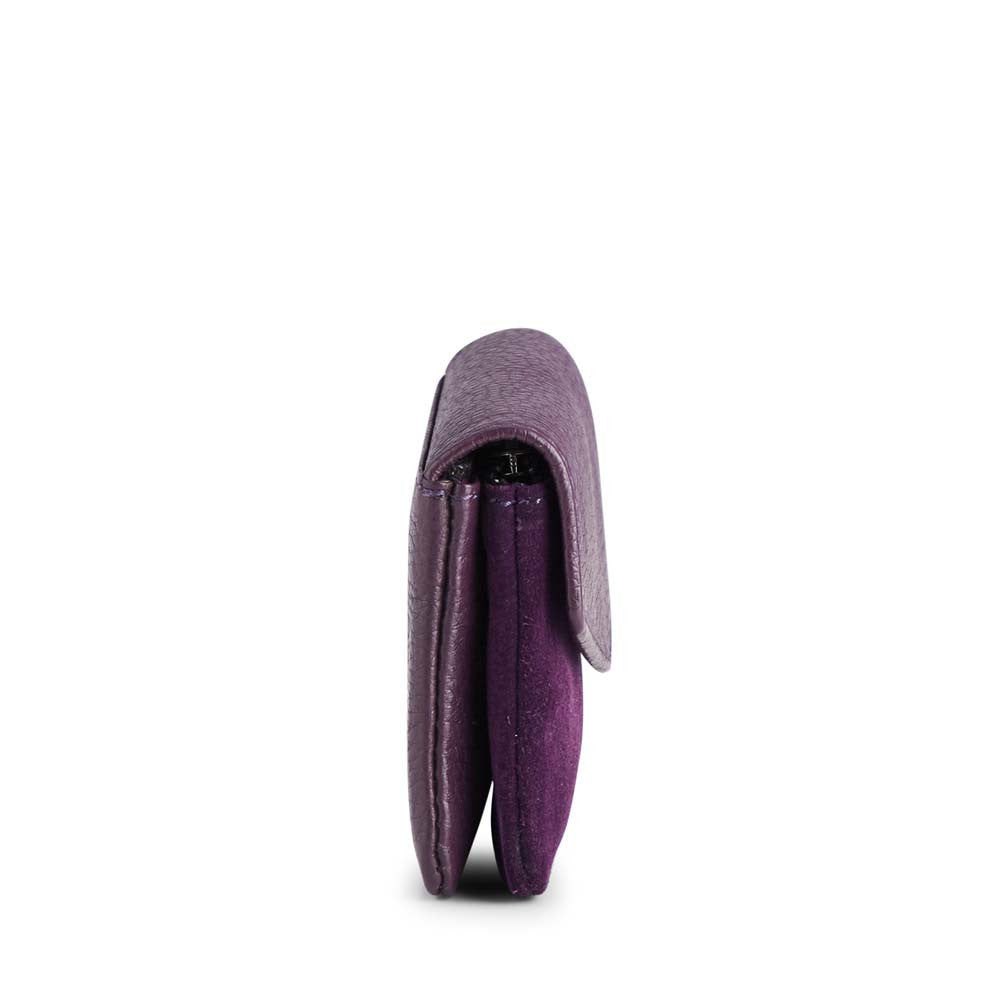 Markberg Faith coin purse, suede Dark purple - bagsandluggage.no