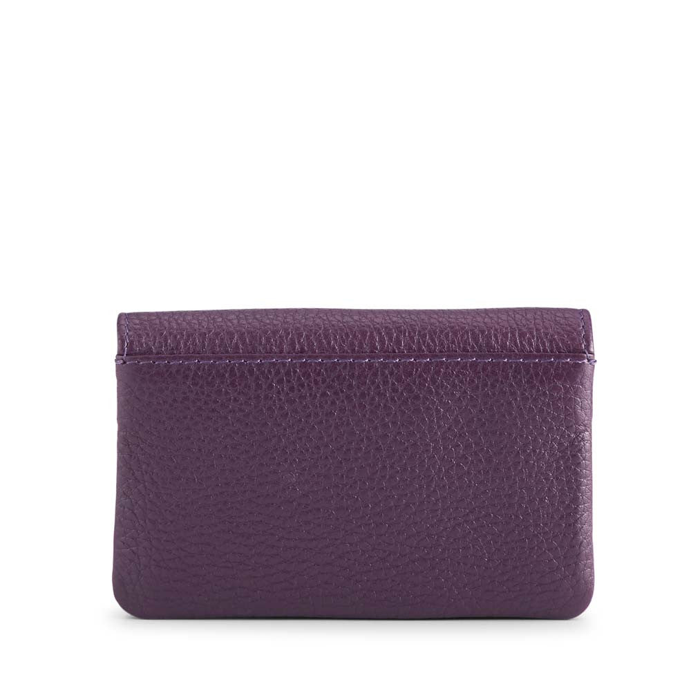 Markberg Faith coin purse, suede Dark purple - bagsandluggage.no
