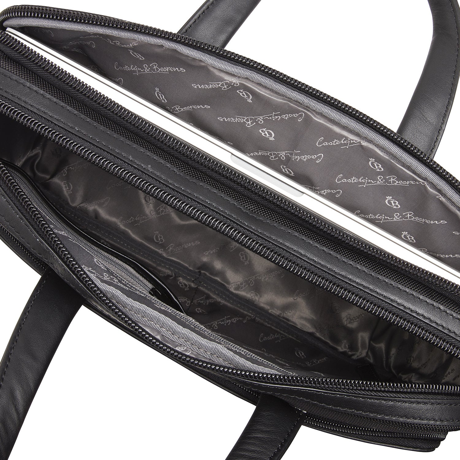 Castelijnen & Beerens 25 9473 ZW  X Bravo Laptop Bag 15,6" (RFID) Black - bagsandluggage.no