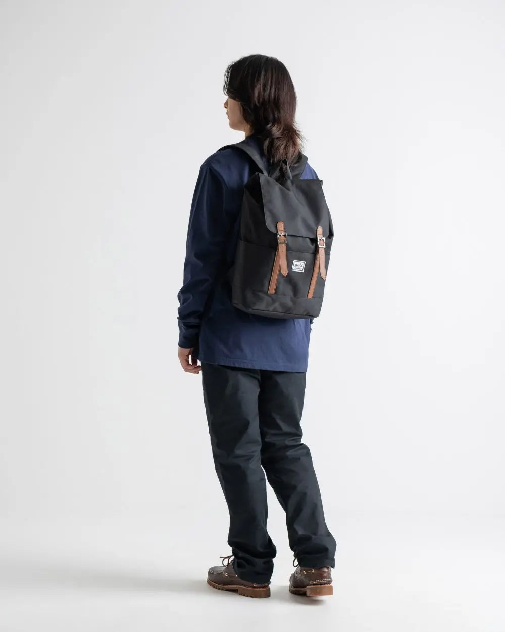 Black Herschel 11091 Retreat Small Black Ryggsekk