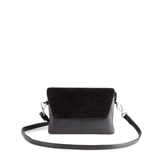 Markberg Adella Crossbody Bag Suede Mix Black Black - bagsandluggage.no