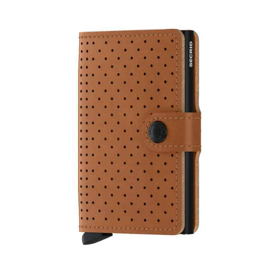 Secrid Miniwallet Perforated cognac - bagsandluggage.no
