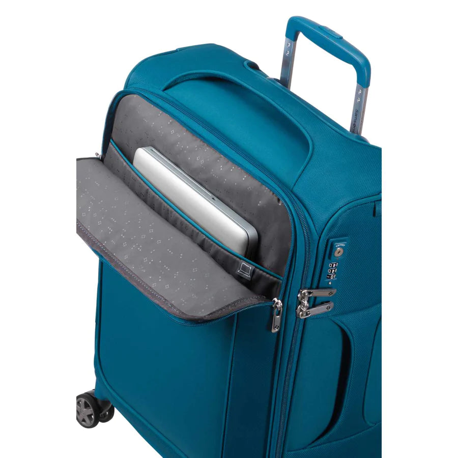 SAMSONITE Samsonite D'LITE SPINNER 55/20 EXP PETROL BLUE - bagsandluggage.no