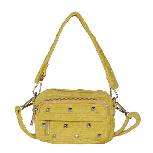 Noella Kate Square Stud Bag Yellow - bagsandluggage.no