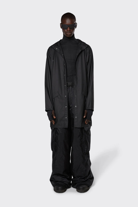 Rains 1202 Long Jacket Black XS/S