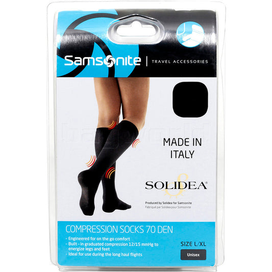 Samsonite Travel Accessories Flight Socks Large/Extra Large Black - bagsandluggage.no